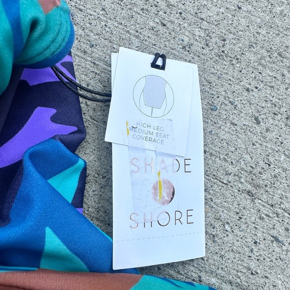 Shade & Shore Colorful One-Piece Swimsuit NWT - Picture 5 of 6